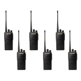 6 Radios Uhf Pro1000 16 Canales Compatibles Kenwood Motorola