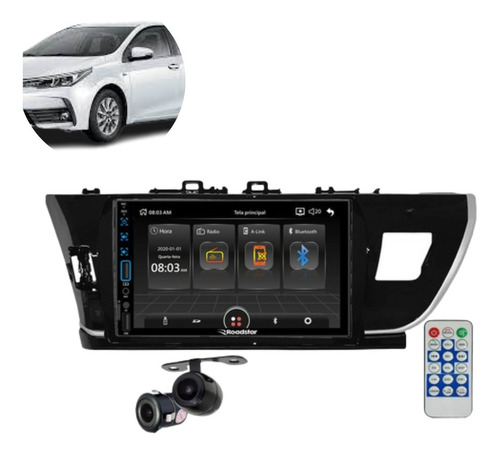 Multimidia 2 Usb Sd Bluetooth 7 Cores Mp3 Cam Toyota Corolla