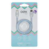 Cabo Duo Candy Azul (typec/lightning) Ce210 - Oex