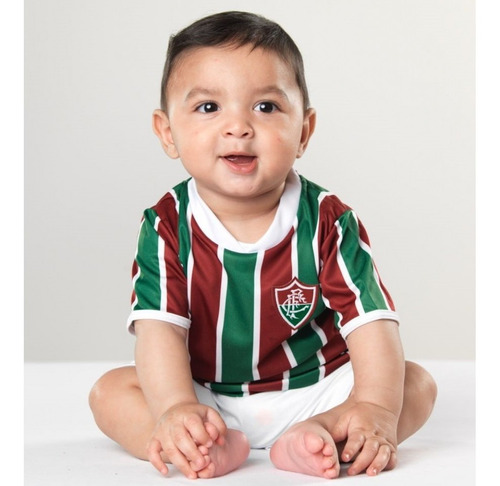 Conjunto Fluminense Tricolor Infantil - Torcida Baby Oficial