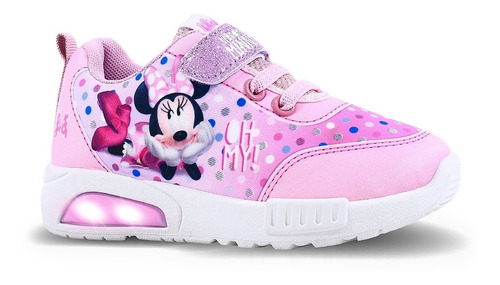 Zapatillas Footy Minnie Pop Luz Led Niña Min307