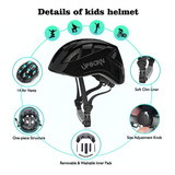 Upboxn Casco De Bicicleta Para Niños, Rodilleras, Coderas, P