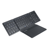 Teclado Inalámbrico Ultra Delgado Plegable Con Touchpad Gran