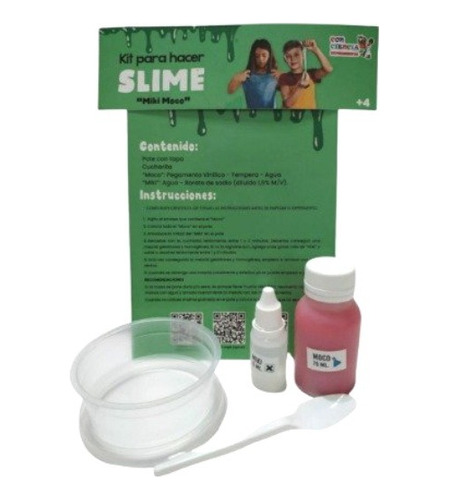 Kit Slime Miki Moco Juego De Experimentos Ciencia Niños