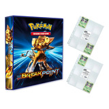 Álbum Pasta Fichário Pokemon Com 20 Folhas Xy Break Point