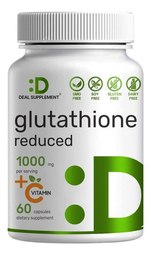 Glutatión Reducido 1000 Mg - 60 Cápsulas Antioxidante Eg G32 Sabor Nd