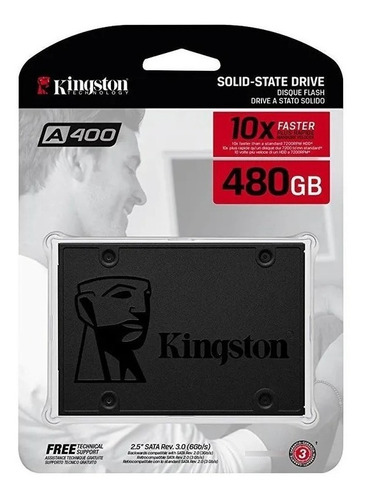 Disco Estado Solido Ssd 480gb Kingston A400 2.5 Nuevo @pd