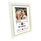 Quadro Personalizado Spotfy 20x30 Branco