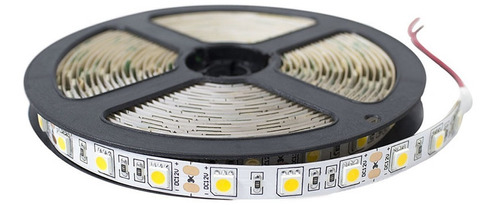 Tira Led 5050 X 5mts Potente 14.4w Luz Fría Exterior