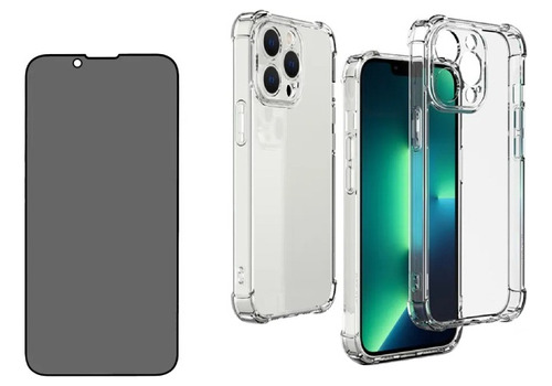 Carcasa + Lamina Anti Espía Para iPhone (todos Los Modelos)