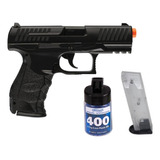 Marcadora Walther Spring Ppq Airsoft Negra 6mm Xchwsc