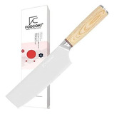 Fodcoki Cuchillo Nakiri De Chef Japonés De 7 Pulgadas Para C