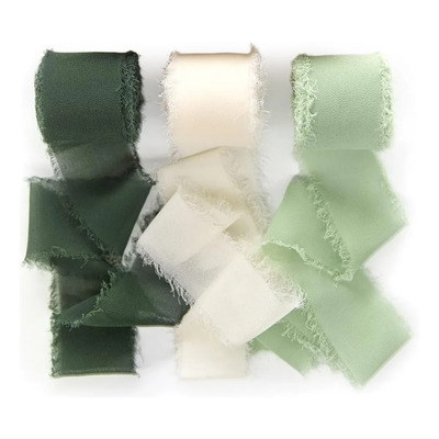 3 Rollos De Cinta Decorativa En Tela Fleece Verde Cinta Decorativa En Color Verde | MercadoLibre