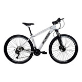 Bicicleta Aro 29 Ksw Xlt 100 - 27 Vel. Alivio 7.0 Cor Branco Tamanho Do Quadro 15