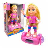 Boneca Garota Radical Hoverbard Brinquedo Skate Elétrico 