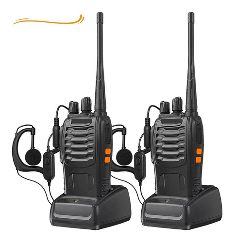 Kit 2 Radios Walkie Talkie Radinho Amador Profissional 10km