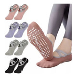 Set 4 Pares Calcetines Antideslizantes Yoga Pilates