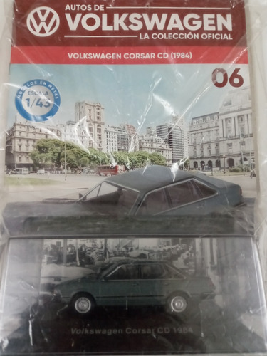 Volkswagen Corsar Cd 1984-coleccion Brasil-1/43-c/caja Acril