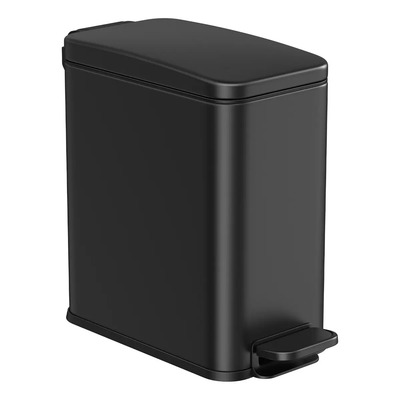 Songmics Cubetas De Basura Para Baño Mltb560b05 5l Color Negro | MercadoLibre