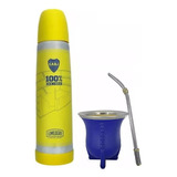 Juego Matero Termo Boca Lumilagro Luminox Mate Bombilla 