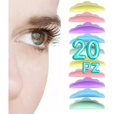 20 Almohadillas Silicona Enchinar Pestañas Lifting Makeup Color Multicolor | MercadoLibre