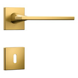 Fechadura Porta Interna Sala Quarto Dourada Gold Stam 40mm Cor Dourado