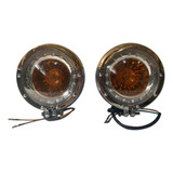 Juego Faros Auxiliar Ambar Delantera Custom 150 Ambar