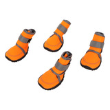 4 Unidades De Botas Para Perro, De Goma Suave, Impermeable,