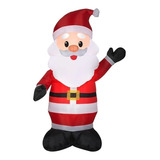 Inflable Santa Claus Luz Led 1.28m Navidad