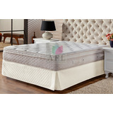 Saia Box Matelada Casal Queen  Size Hedrons Branco