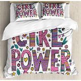 Fundas Para Edredones - Ambesonne Feminist Duvet Cover Set, 