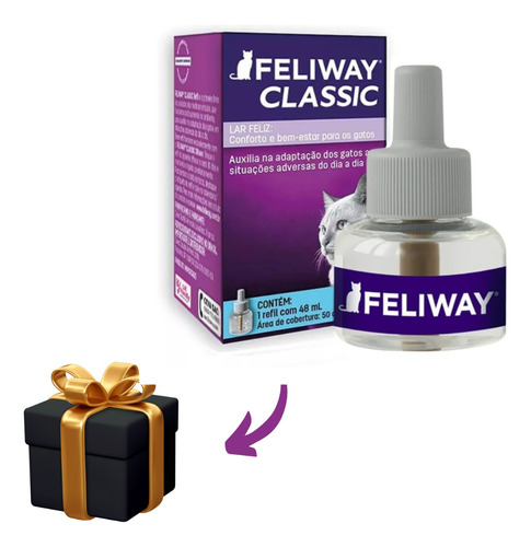 Refil Feliway Classic 48ml Adaptação De Gato Urina Arranhão