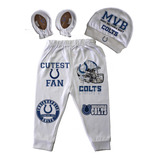 Ropa Bebé Pantalon Gorro Manoplas Potros Indianapolis Colts