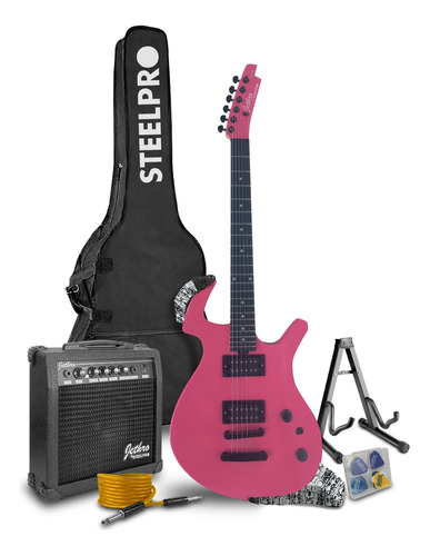 Paquete Guitarra Electrica Jethro Series By Steelpro 040-sk