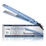 Plancha Alisadora Gama Elegance Blue Titanio 3d Ultra Ion Color Azul