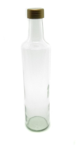 24 Botella Cilindrica De Vidrio 500cc.licores Aceite T/a Rosca Oferta! 