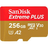 Tarjeta De Memoria Sandisk 256gb Extreme Plus Microsdxc