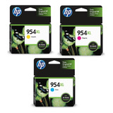 Kit 3 Cartuchos Hp 954xl Original Ciano, Magenta, Yelon