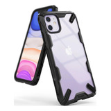 Estuche Funda Forro | Para Apple iPhone 11 | Ringke Fusion X | Color Negro | Protección Antichoque | Acabados Premium