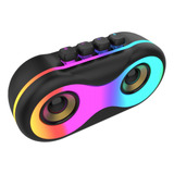 Altavoz Inalámbrico 7wx2 Led Rgb Con Luz Colorida Estéreo Su