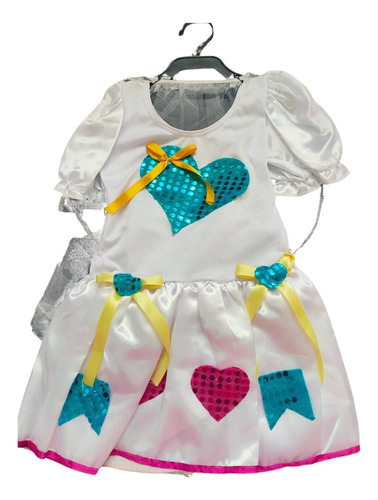 Vestido Festa Junina Noiva Com Véu Infantil - Brink Model