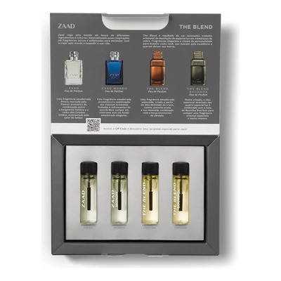Kit Miniatura Perfumaria Masculina (4 Itens) (the Blend, Bourbon, Zaad, Mondo) | Parcelamento sem juros