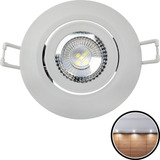 Spot Led Authentic Embutir Redondo 3w 250lumens Branco Avant