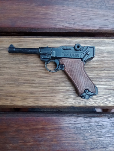 Pistola Luger Juguete 9cm Metal Coleccion Devoto