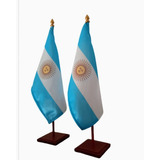 Mastil Bandera Argentina Para Escritorio 