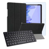 Kit Capa P/ Tablet A7 T500 T505 + Teclado +película De Vidro