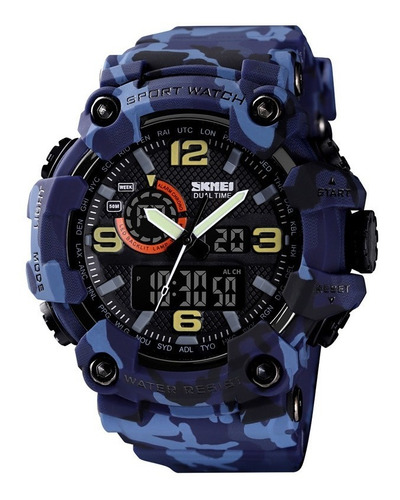 Reloj Moderno Camuflado Skmei 1520 Original Genuino