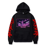 Anime Berserk Harajuku Guts Eyes Sudadera Con Capucha Negro