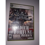 Caja Del Juego Soldier Of Fortune Payback Xbox 360