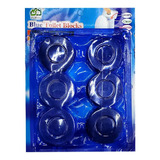 6 Pastillas Azules Desodorante Desinfectante Baño Wc Limpia